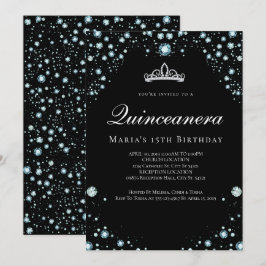 Invitaciones a la quinceañera del negro y el diama