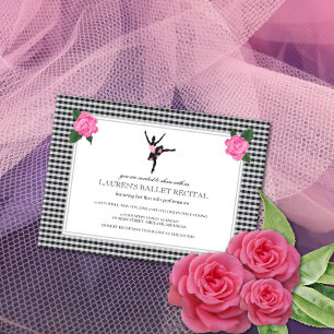 Invitaciones a la recepción de ballet
