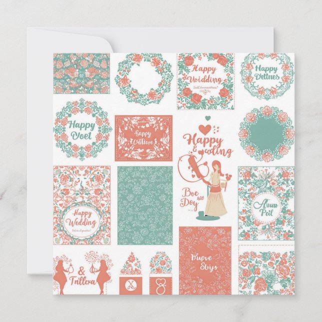 Invitaciones a la recepción de bodas (Anverso)