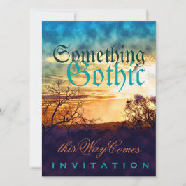 Invitaciones a la recepción de Sunset Gothic Mood