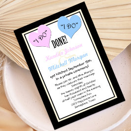 Invitaciones a la recepción después de la boda --
