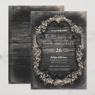 Invitaciones a la respiración de la madera rústica