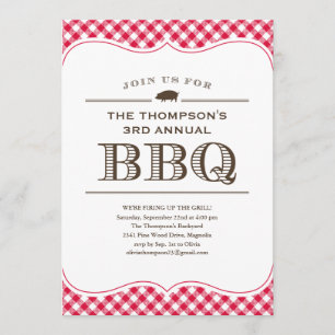 Invitaciones a la reunión de barbacoa