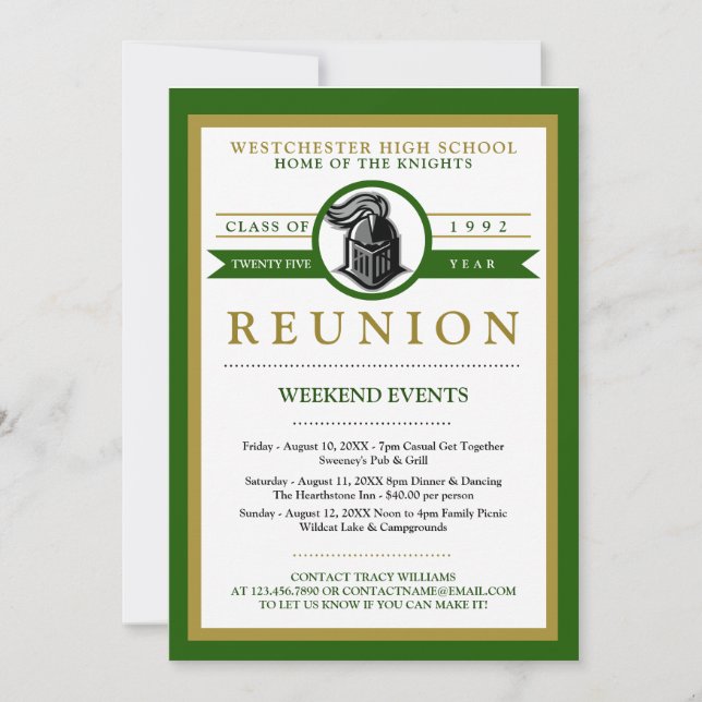 Invitaciones a la Reunión de Escuelas Secundarias  (Anverso)