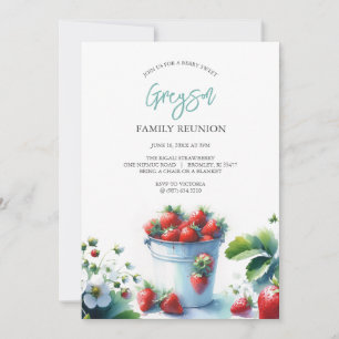 Invitaciones a la Reunión de Familia de Fresas Vin