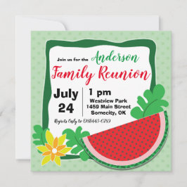 Invitaciones a la Reunión de la Familia Summer Wat