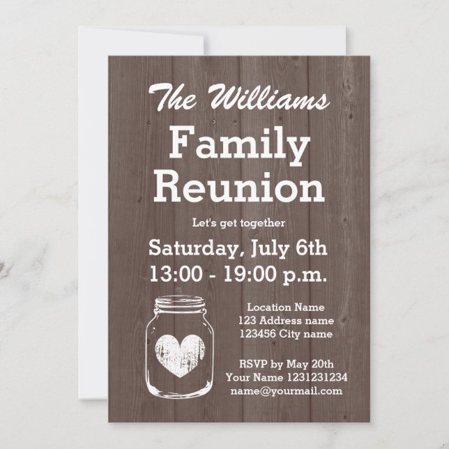 Invitaciones a la reunión familiar de la familia d (Anverso)