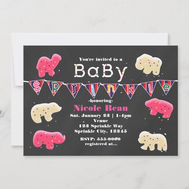 Invitaciones a la salpicadura de Baby Shower de co (Anverso)
