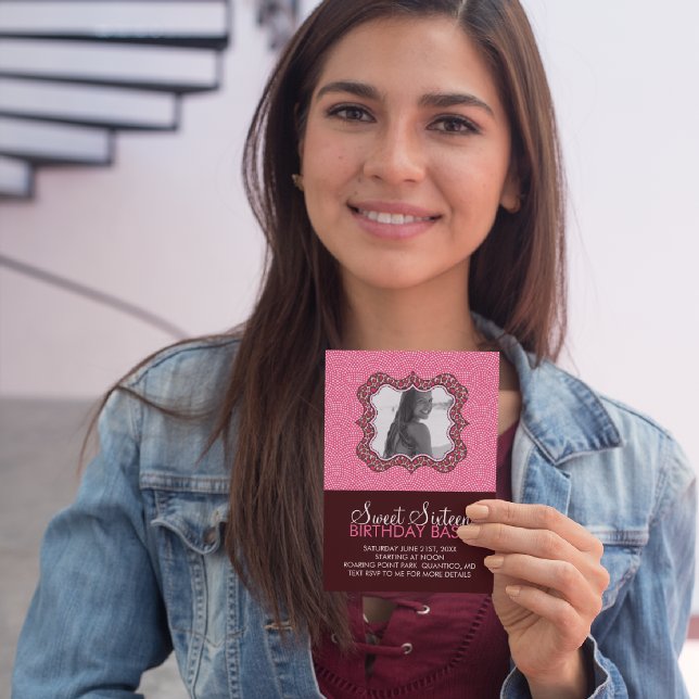 Invitaciones a la tarjeta fotográfica Bash de cump (Subido por el creador)