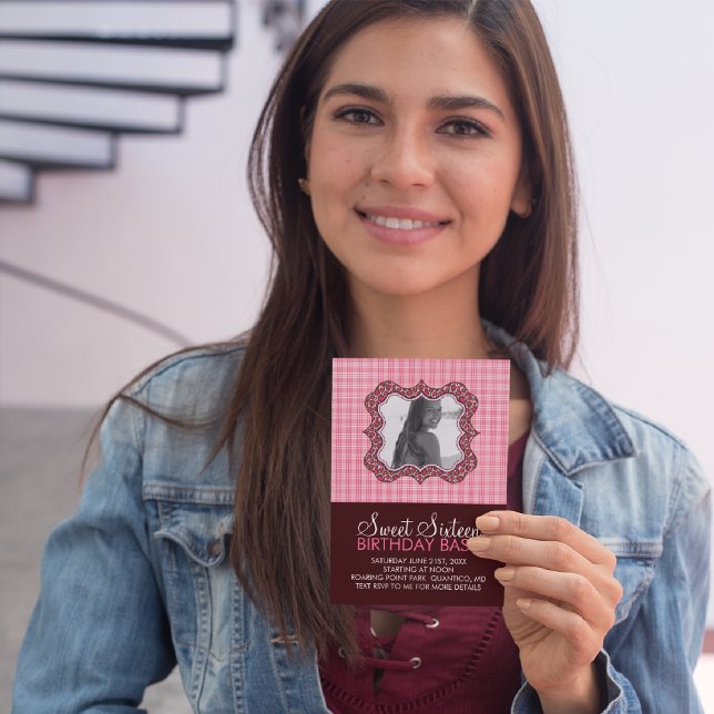 Invitaciones a la tarjeta fotográfica Bash de cump (Subido por el creador)