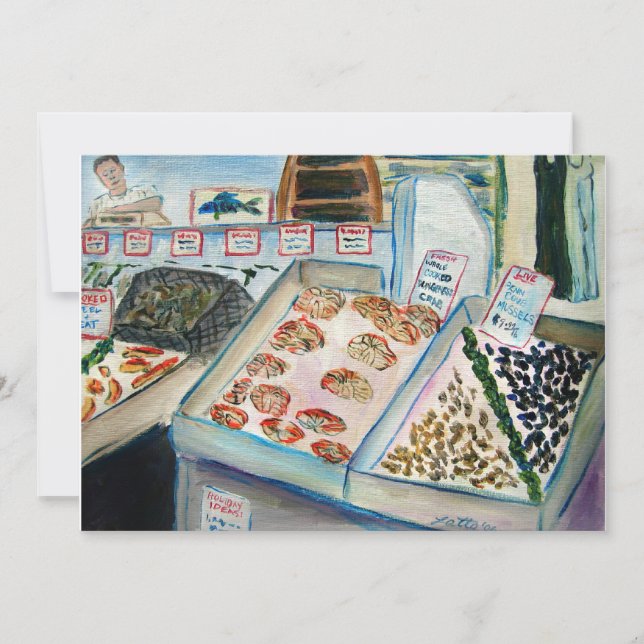 Invitaciones a la venta de pescado (Pike Place Sea (Anverso)