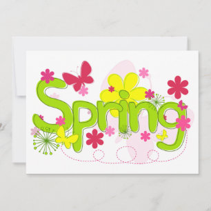Invitaciones a las flores de primavera