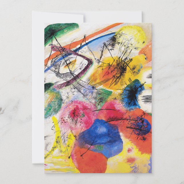 Invitaciones a las líneas negras de Kandinsky (Anverso)