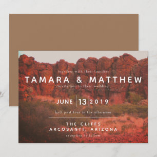 Invitaciones a las rocas del desierto naranja