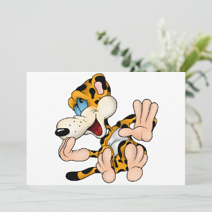 Invitaciones a leopardo de risa