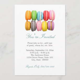 Invitaciones a los macarones