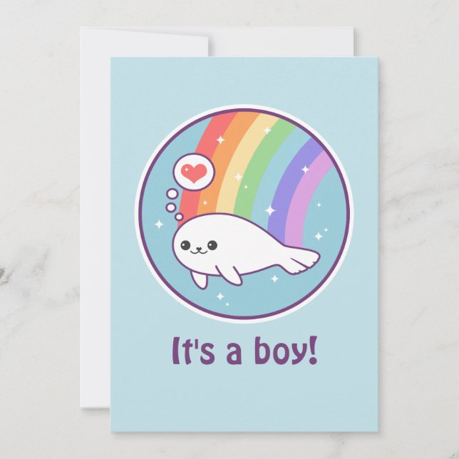 Invitaciones a los niños para la ducha con foco ce (Anverso)