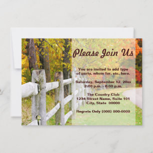 Invitaciones a los países del otoño
