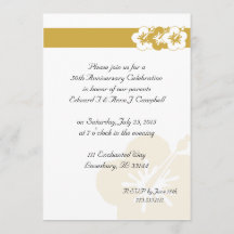 Invitaciones a Luau para el 50 aniversario