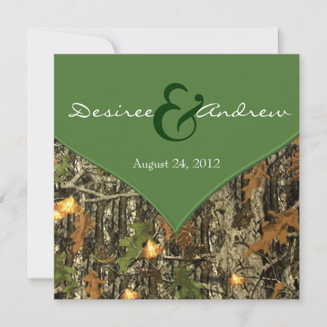 Invitaciones a matrimonio de Camo (Anverso)