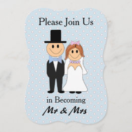 Invitaciones a matrimonio entre Sr. y Sra. Blue Br