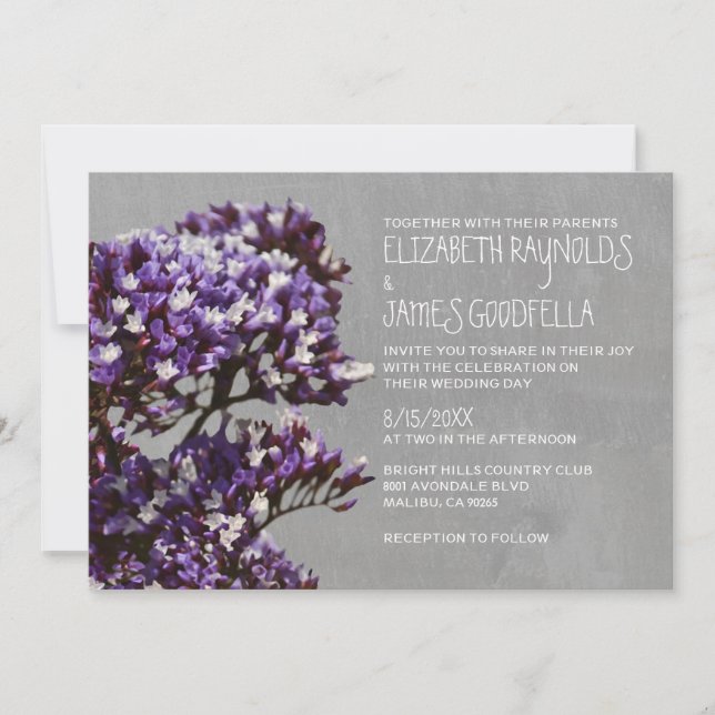 Invitaciones a matrimonio estático (Anverso)
