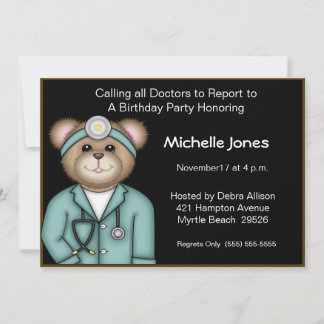 Invitaciones a Médicas de niños/adultos