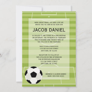 Invitaciones a Mitzvah del bar temático del fútbol