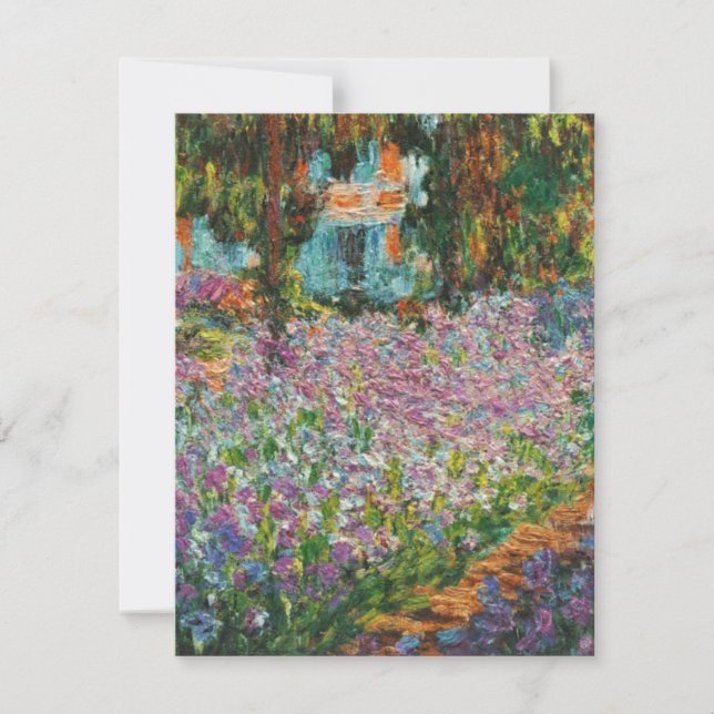 Invitaciones a Monet Irises (Anverso)