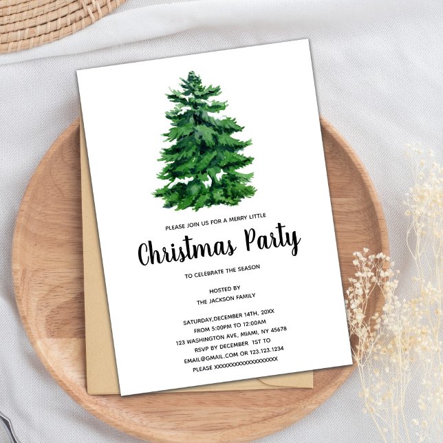 Invitaciones a Navidades de árbol (Tree Christmas Invitations)