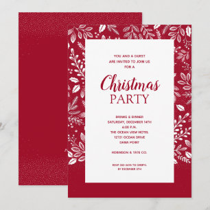 Invitaciones a Navidades de Cranberry de productos