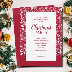 Invitaciones a Navidades de Cranberry de productos