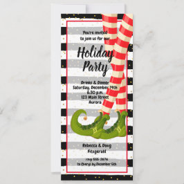 Invitaciones a Navidades de feriado de las Piernas