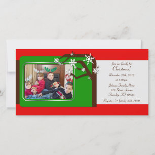 Invitaciones a Navidades de fotografía de la famil