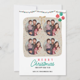 Invitaciones a Navidades de fotografía familiares