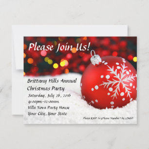 Invitaciones a Navidades de Personalizados de Niev