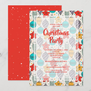 Invitaciones a Navidades de vacaciones de época de