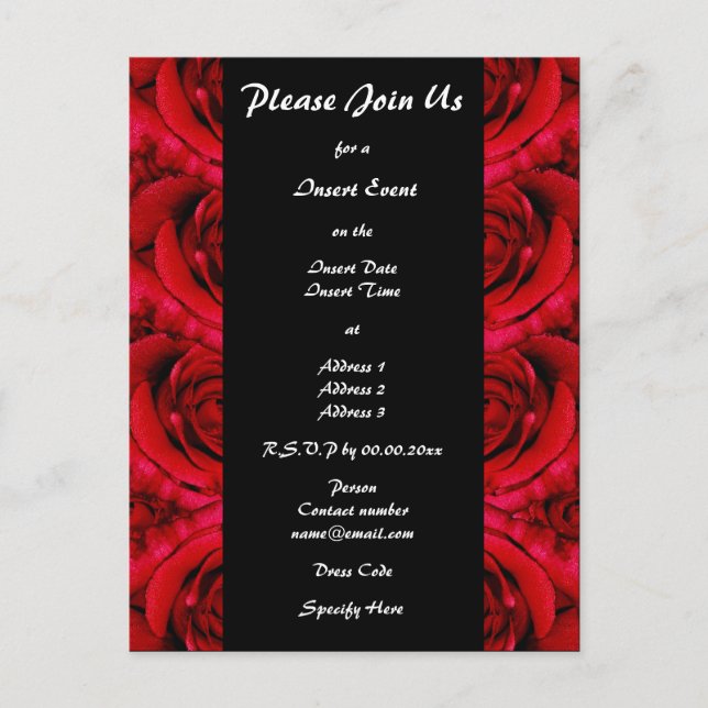 Invitaciones a ocasiones formales - personalizar (Anverso)