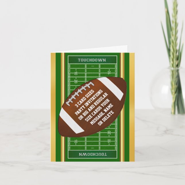 Invitaciones a partidos de fútbol personalizados d (Anverso)
