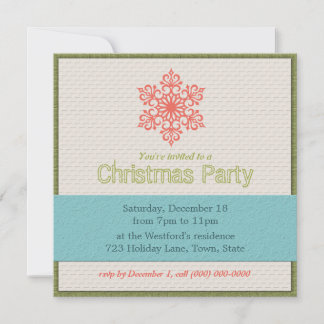 Invitaciones a partidos de Navidades modernos