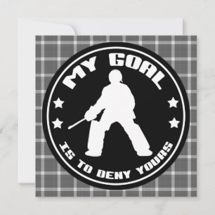 Invitaciones a Personalizados de citas de Goalie d