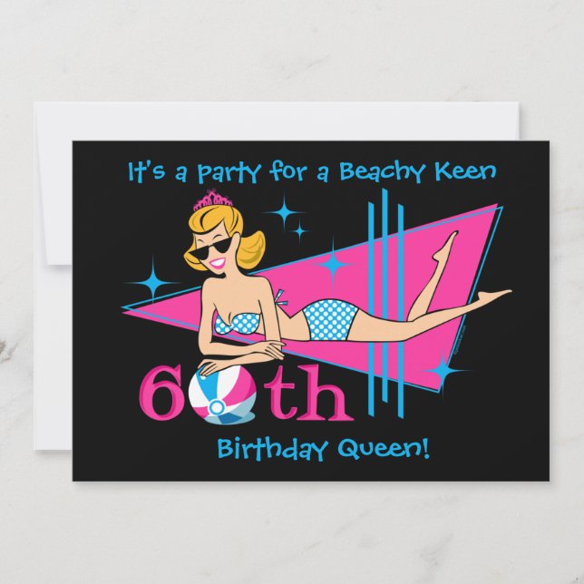 Invitaciones a Personalizados de cumpleaños número (Anverso)