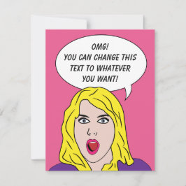 Invitaciones a personalizados de FUNNY RETRO