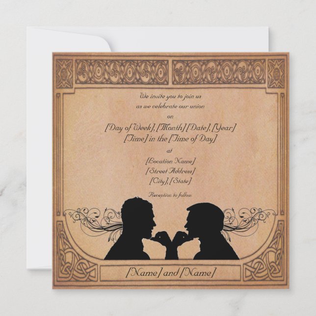 Invitaciones a Personalizados de la ceremonia de c (Anverso)