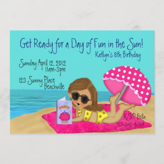 Invitaciones a Personalizados Fiestas de playa