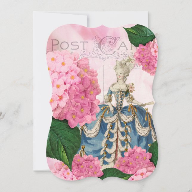 Invitaciones a Personalizados Marie Antoinette Pin (Anverso)