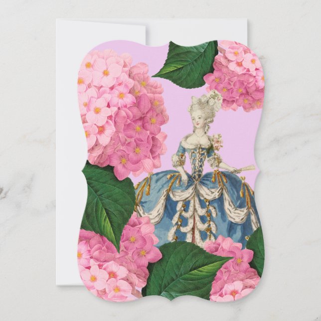 Invitaciones a Personalizados Marie Antoinette Pin (Anverso)