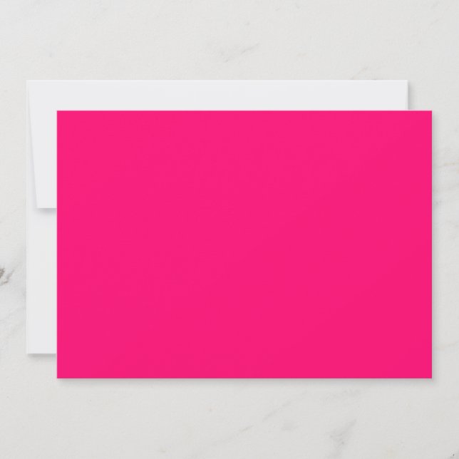 Invitaciones a Personalizados Neon Pink - Grandes  (Anverso)