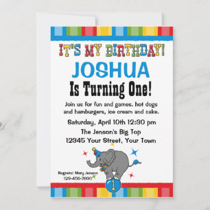 Invitaciones a Personalizados para el primer cumpl
