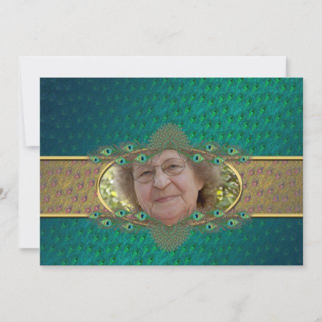 Invitaciones a plantillas de fiesta de cumpleaños  (Anverso)
